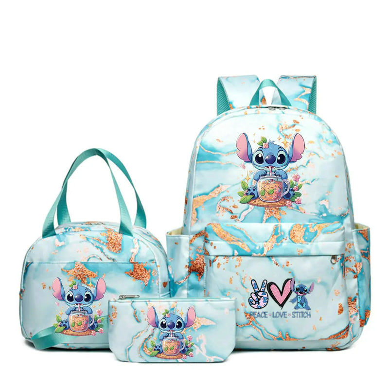 Kit de mochila Lilo Stitch 3 peças