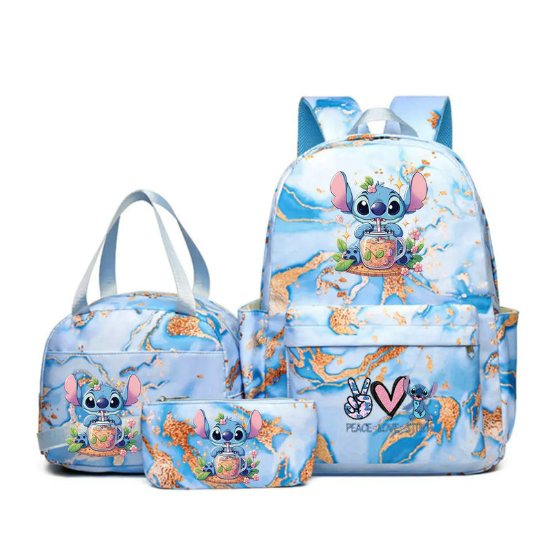 Kit de mochila Lilo Stitch 3 peças